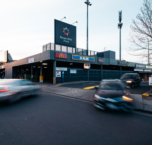 Commercial buildings in Seven Hills Town Centre, NSW